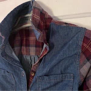 Denim and flannel combo shirt!